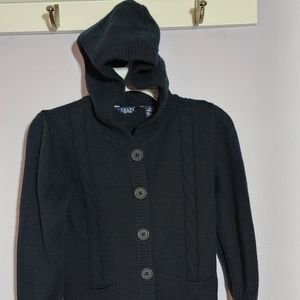 Girls chaps button up sweater in good condition size 7